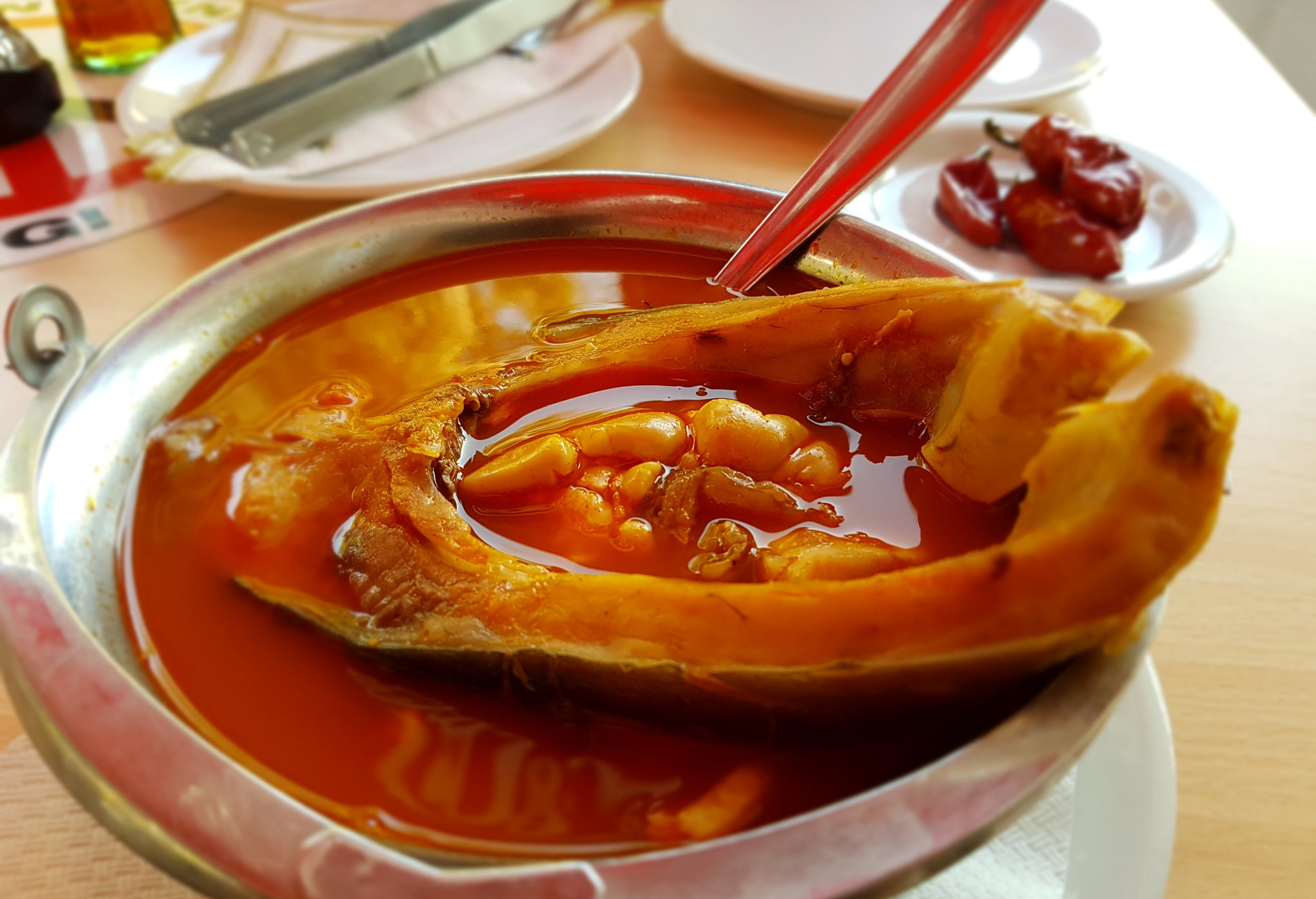 Traditional hungarian fish food soup closeup halaszle; Shutterstock ID 1183910914; Purpose: Virtual Christmas Guides; Brand (KAYAK, Momondo, Any): Kayak; Client/Licensee: KAYAK